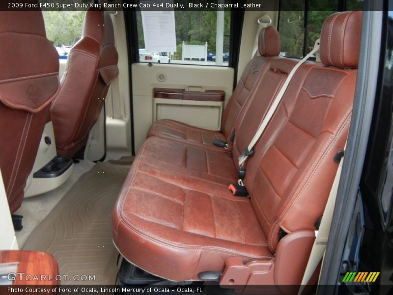 Rear Seat of 2009 F450 Super Duty King Ranch Crew Cab 4x4 Dually