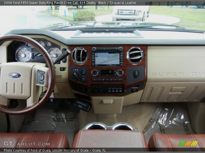 Black / Chaparral Leather 2009 Ford F450 Super Duty King Ranch Crew Cab 4x4 Dually