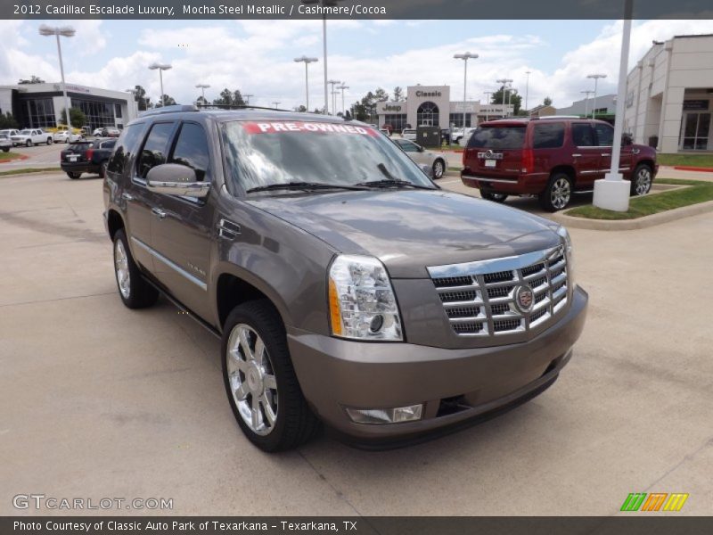 Mocha Steel Metallic / Cashmere/Cocoa 2012 Cadillac Escalade Luxury