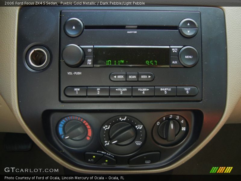 Controls of 2006 Focus ZX4 S Sedan