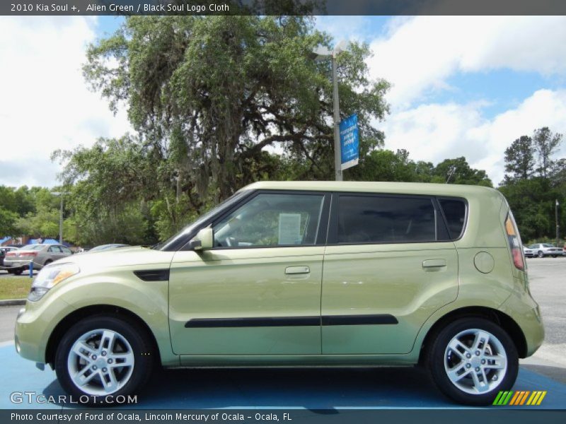 Alien Green / Black Soul Logo Cloth 2010 Kia Soul +