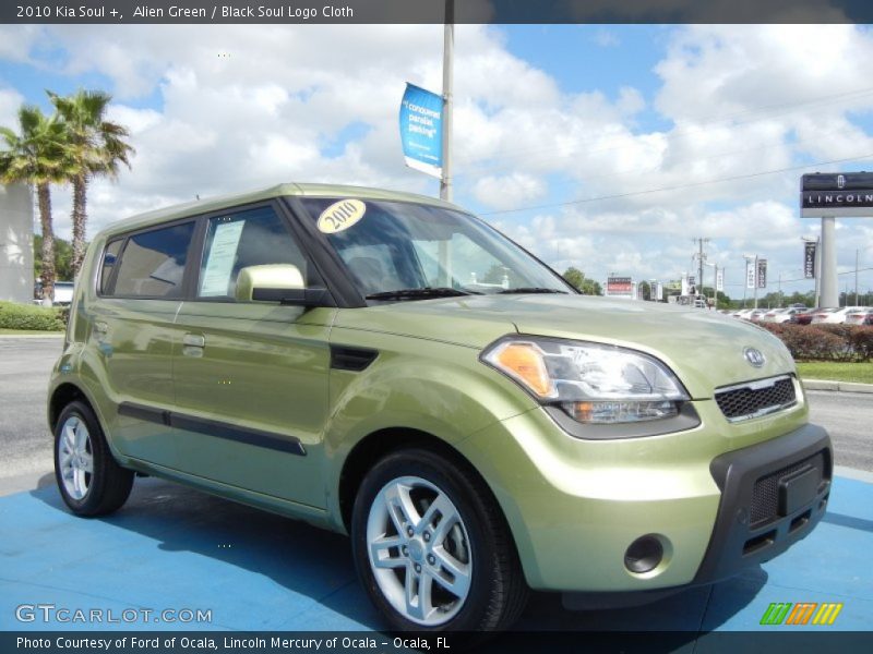 Alien Green / Black Soul Logo Cloth 2010 Kia Soul +