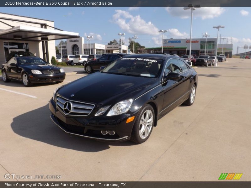 Black / Almond Beige 2010 Mercedes-Benz E 350 Coupe