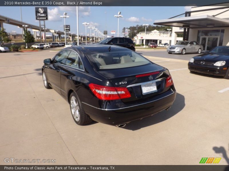Black / Almond Beige 2010 Mercedes-Benz E 350 Coupe