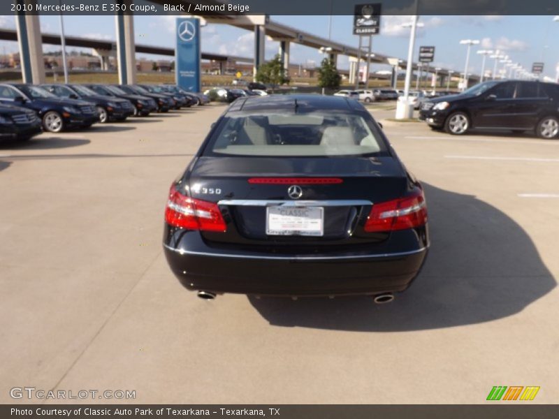 Black / Almond Beige 2010 Mercedes-Benz E 350 Coupe