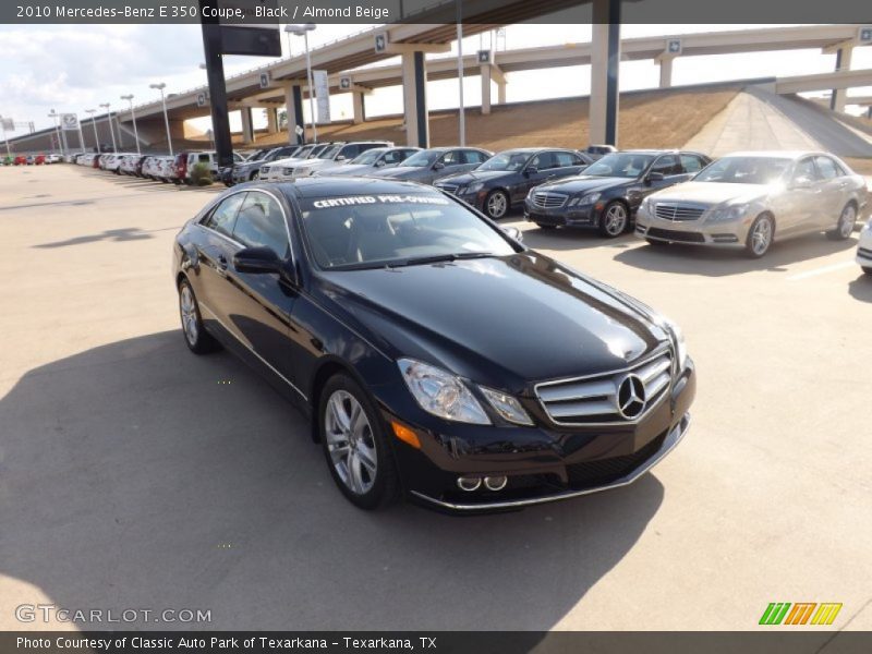 Black / Almond Beige 2010 Mercedes-Benz E 350 Coupe