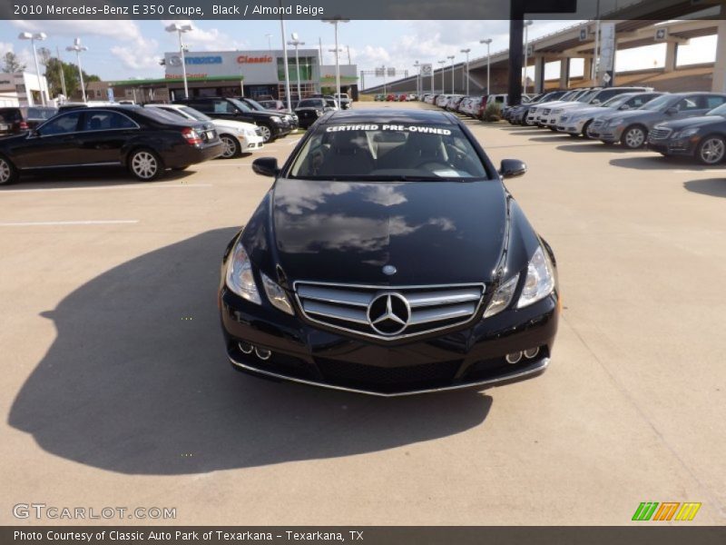 Black / Almond Beige 2010 Mercedes-Benz E 350 Coupe