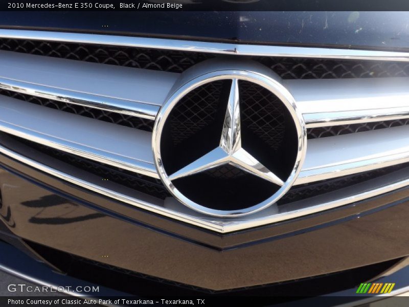 Black / Almond Beige 2010 Mercedes-Benz E 350 Coupe