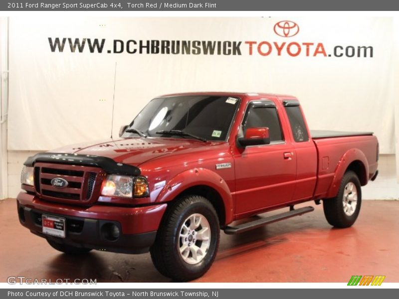 Torch Red / Medium Dark Flint 2011 Ford Ranger Sport SuperCab 4x4