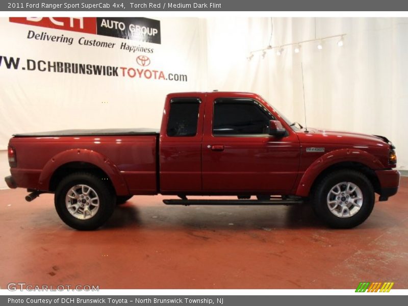 Torch Red / Medium Dark Flint 2011 Ford Ranger Sport SuperCab 4x4