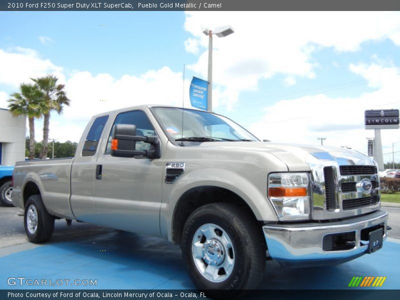 Pueblo Gold Metallic / Camel 2010 Ford F250 Super Duty XLT SuperCab