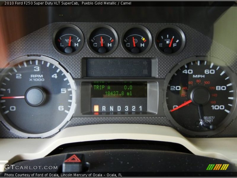  2010 F250 Super Duty XLT SuperCab XLT SuperCab Gauges