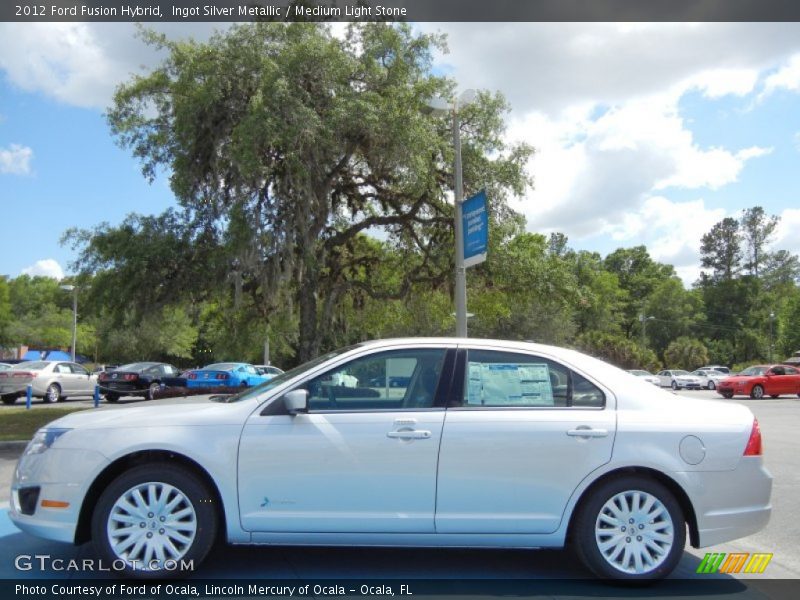 Ingot Silver Metallic / Medium Light Stone 2012 Ford Fusion Hybrid