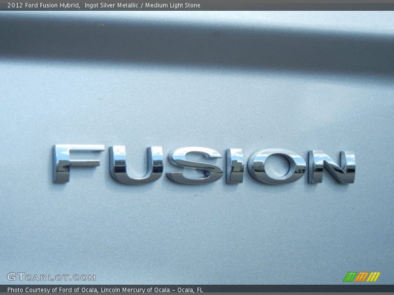 Ingot Silver Metallic / Medium Light Stone 2012 Ford Fusion Hybrid
