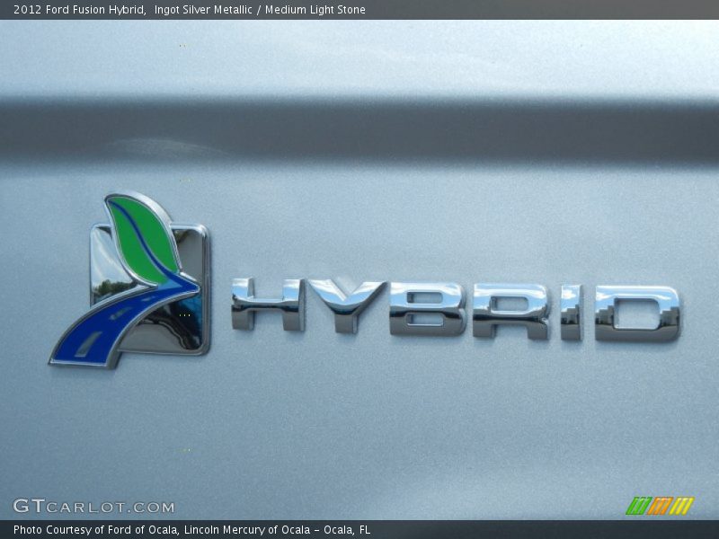 Ingot Silver Metallic / Medium Light Stone 2012 Ford Fusion Hybrid