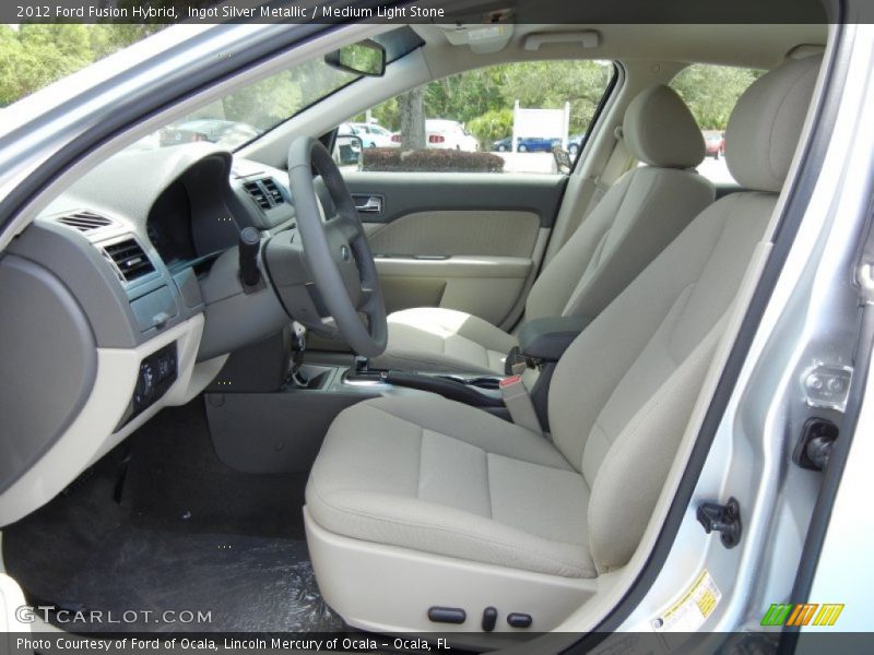Ingot Silver Metallic / Medium Light Stone 2012 Ford Fusion Hybrid