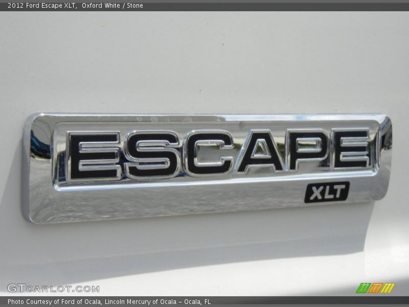 Oxford White / Stone 2012 Ford Escape XLT