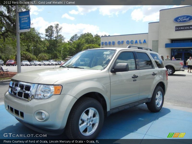 Gold Leaf Metallic / Camel 2012 Ford Escape XLT