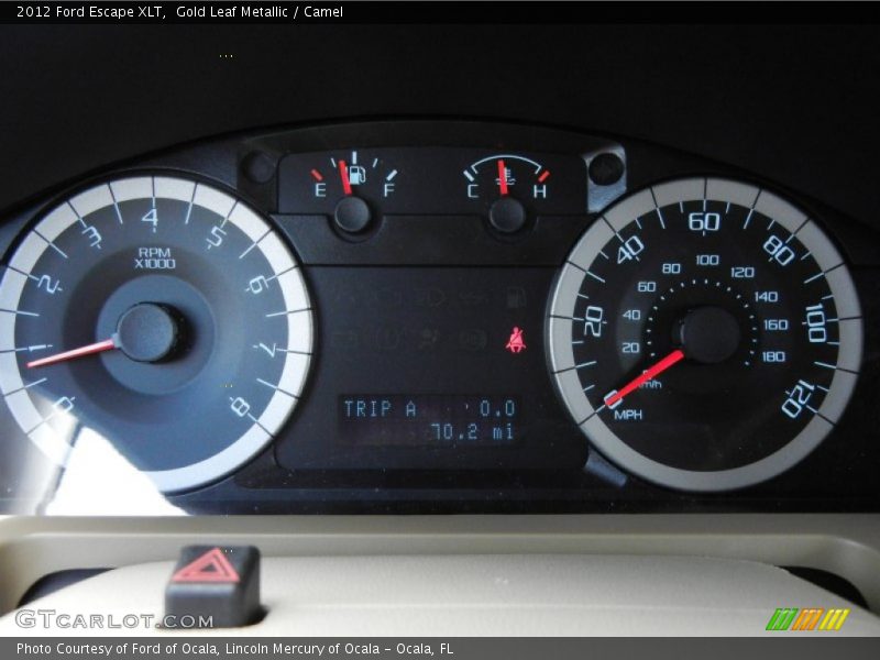 Gold Leaf Metallic / Camel 2012 Ford Escape XLT