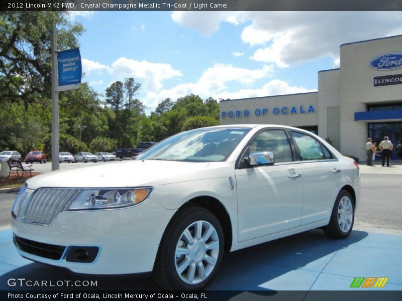 Crystal Champagne Metallic Tri-Coat / Light Camel 2012 Lincoln MKZ FWD