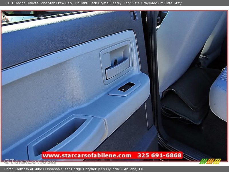 Brilliant Black Crystal Pearl / Dark Slate Gray/Medium Slate Gray 2011 Dodge Dakota Lone Star Crew Cab