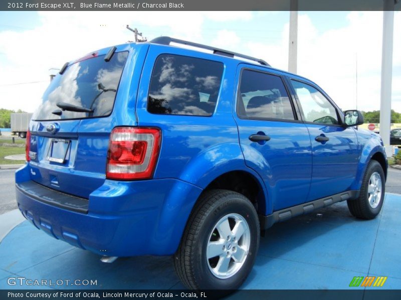Blue Flame Metallic / Charcoal Black 2012 Ford Escape XLT