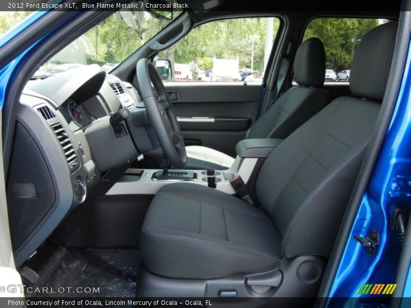 Blue Flame Metallic / Charcoal Black 2012 Ford Escape XLT