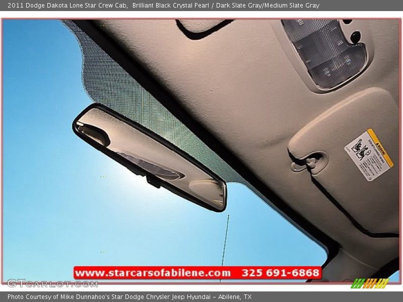 Brilliant Black Crystal Pearl / Dark Slate Gray/Medium Slate Gray 2011 Dodge Dakota Lone Star Crew Cab
