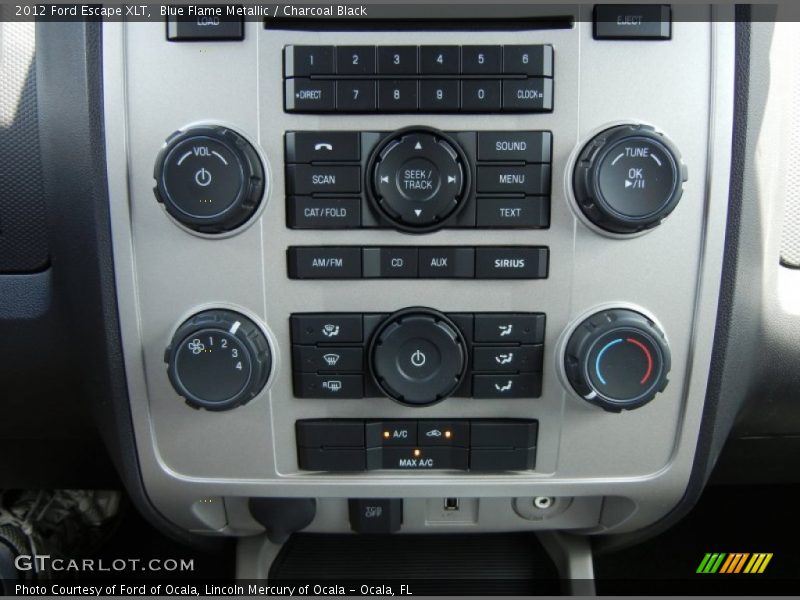 Blue Flame Metallic / Charcoal Black 2012 Ford Escape XLT