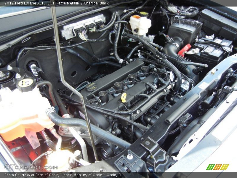 Blue Flame Metallic / Charcoal Black 2012 Ford Escape XLT