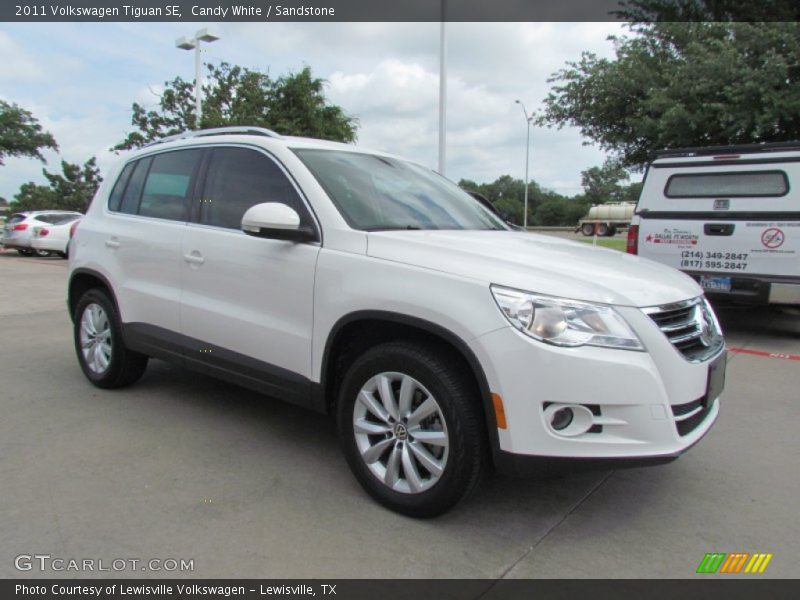 Candy White / Sandstone 2011 Volkswagen Tiguan SE