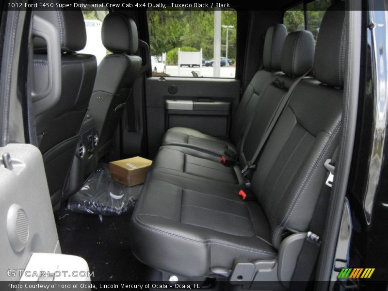 Rear Seat of 2012 F450 Super Duty Lariat Crew Cab 4x4 Dually