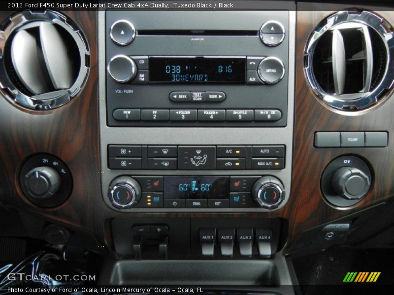 Controls of 2012 F450 Super Duty Lariat Crew Cab 4x4 Dually