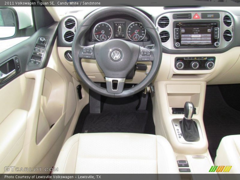 Candy White / Sandstone 2011 Volkswagen Tiguan SE