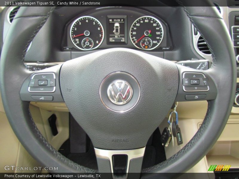 Candy White / Sandstone 2011 Volkswagen Tiguan SE