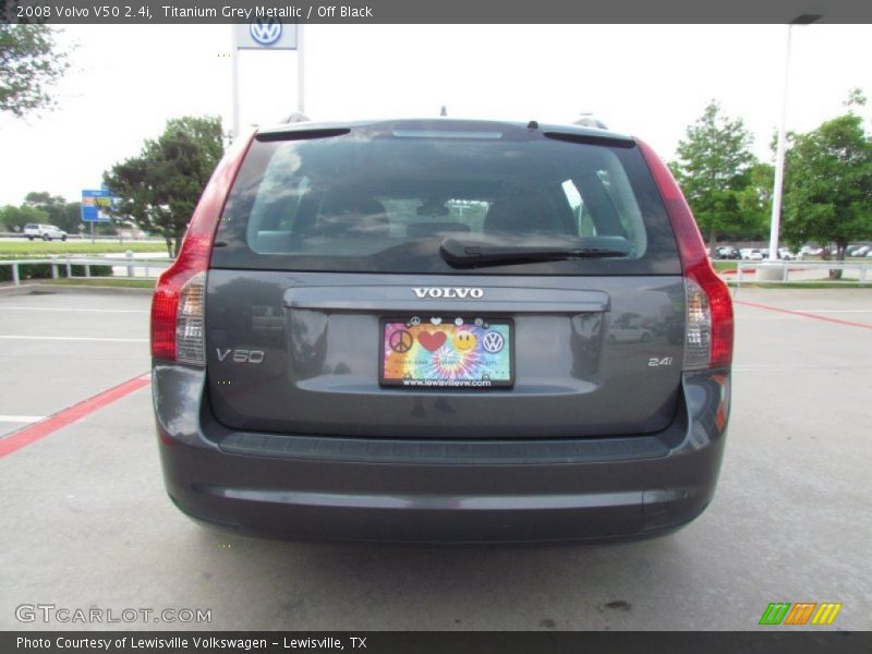 Titanium Grey Metallic / Off Black 2008 Volvo V50 2.4i