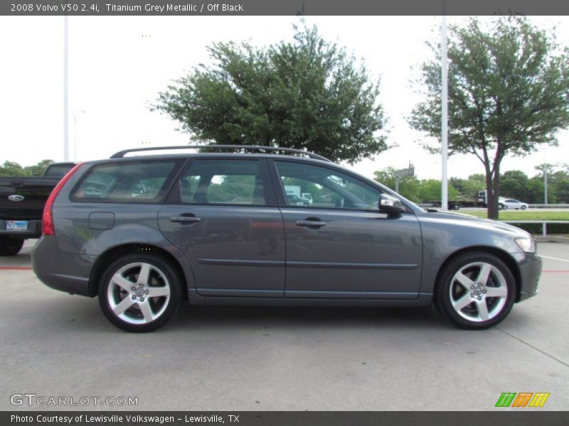 Titanium Grey Metallic / Off Black 2008 Volvo V50 2.4i