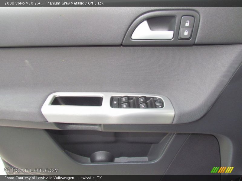 Titanium Grey Metallic / Off Black 2008 Volvo V50 2.4i
