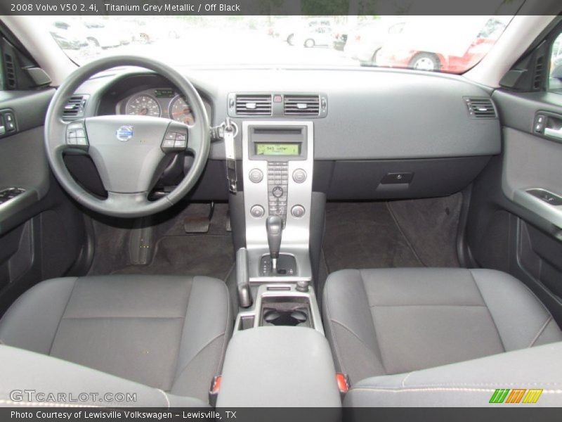 Titanium Grey Metallic / Off Black 2008 Volvo V50 2.4i