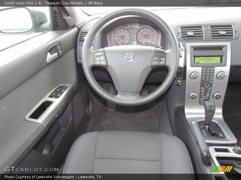 Titanium Grey Metallic / Off Black 2008 Volvo V50 2.4i