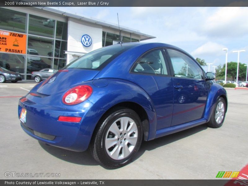 Laser Blue / Grey 2008 Volkswagen New Beetle S Coupe