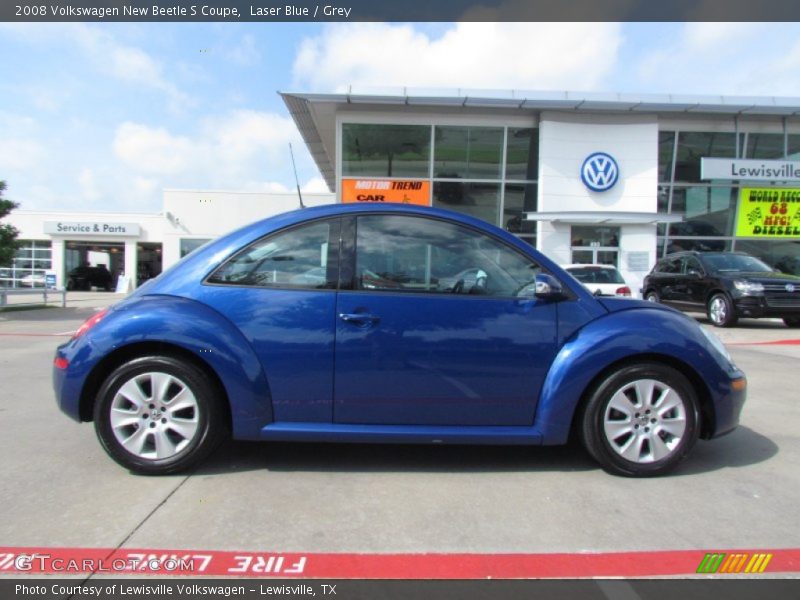 Laser Blue / Grey 2008 Volkswagen New Beetle S Coupe