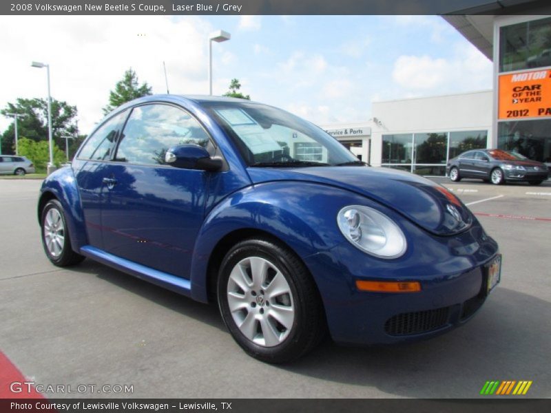 Laser Blue / Grey 2008 Volkswagen New Beetle S Coupe