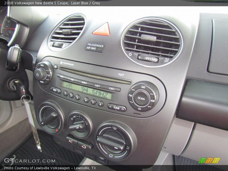 Laser Blue / Grey 2008 Volkswagen New Beetle S Coupe