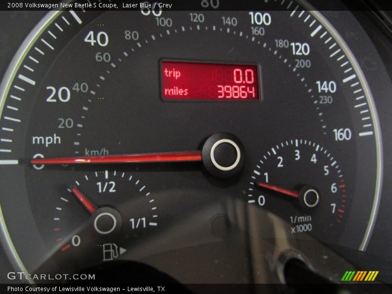 Laser Blue / Grey 2008 Volkswagen New Beetle S Coupe
