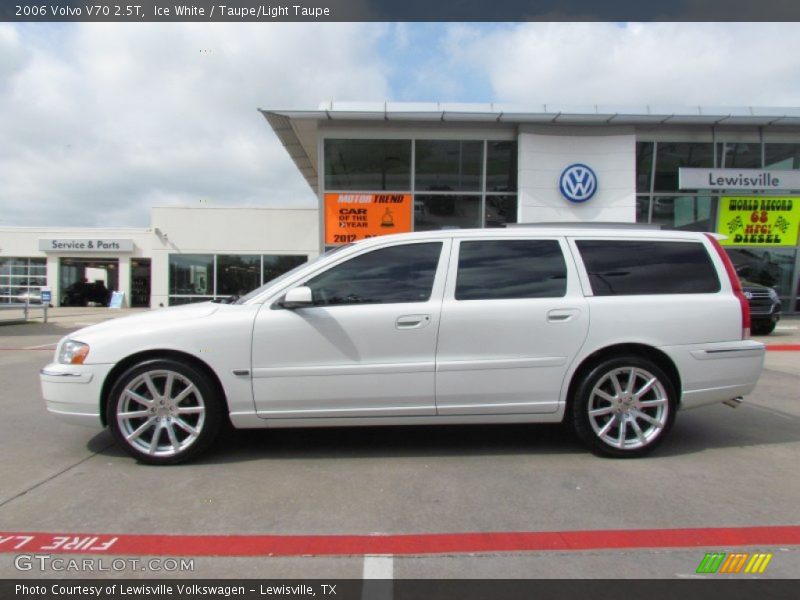 Ice White / Taupe/Light Taupe 2006 Volvo V70 2.5T