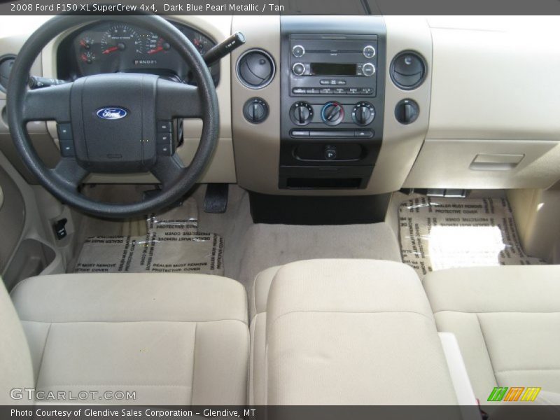 Dark Blue Pearl Metallic / Tan 2008 Ford F150 XL SuperCrew 4x4