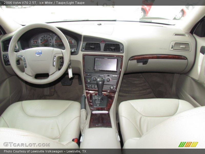 Ice White / Taupe/Light Taupe 2006 Volvo V70 2.5T