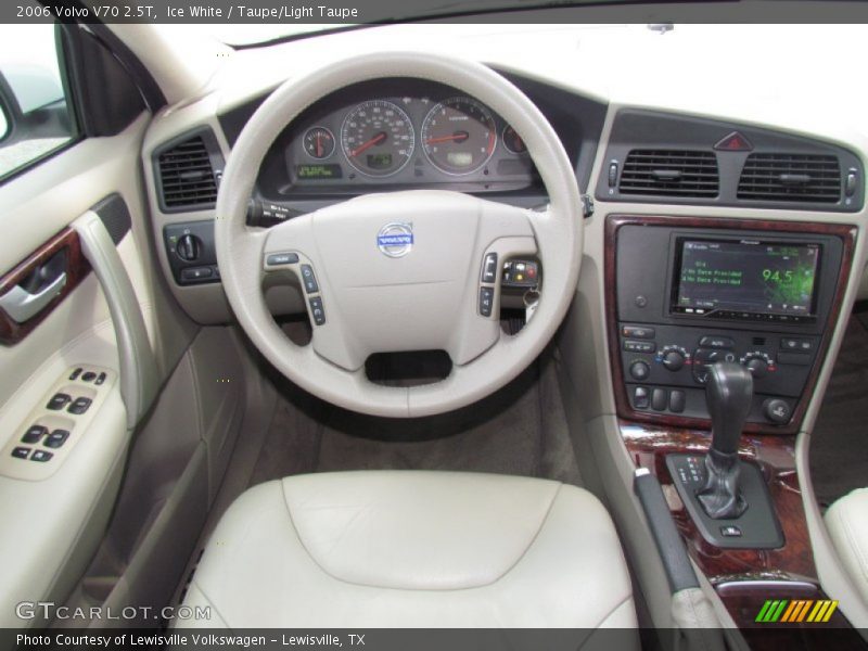 Ice White / Taupe/Light Taupe 2006 Volvo V70 2.5T