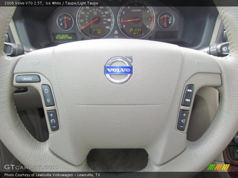 Ice White / Taupe/Light Taupe 2006 Volvo V70 2.5T